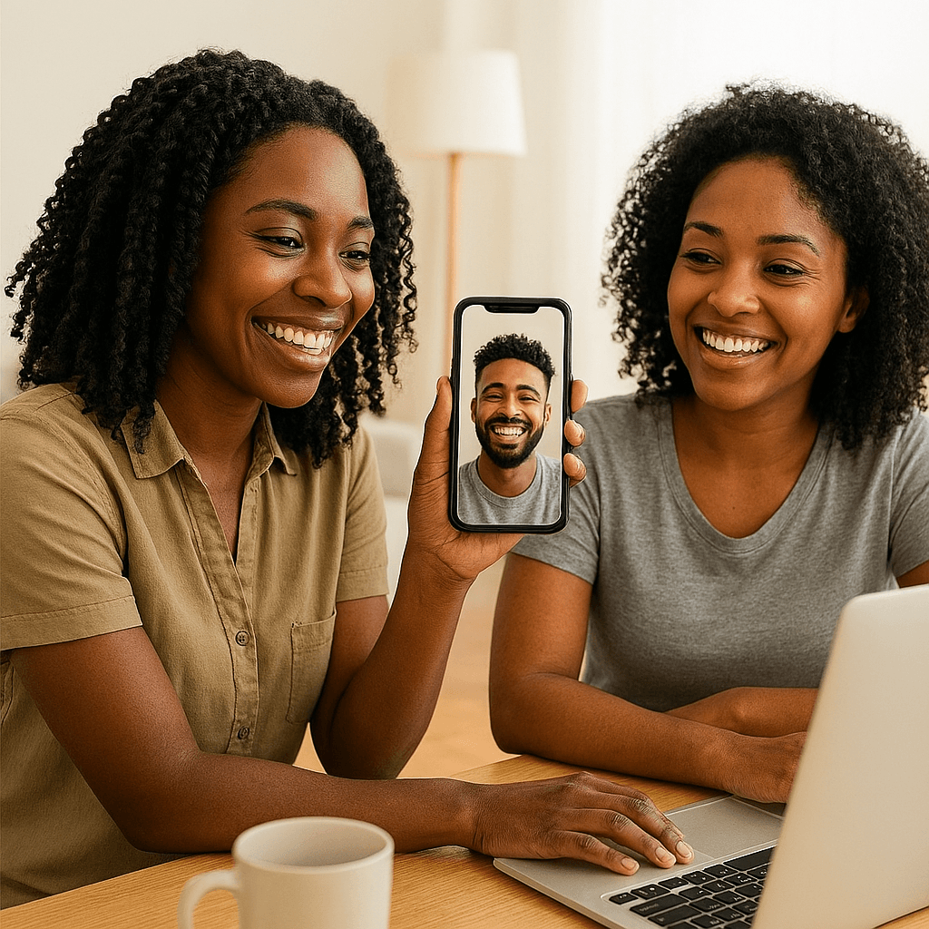 Friends staying close