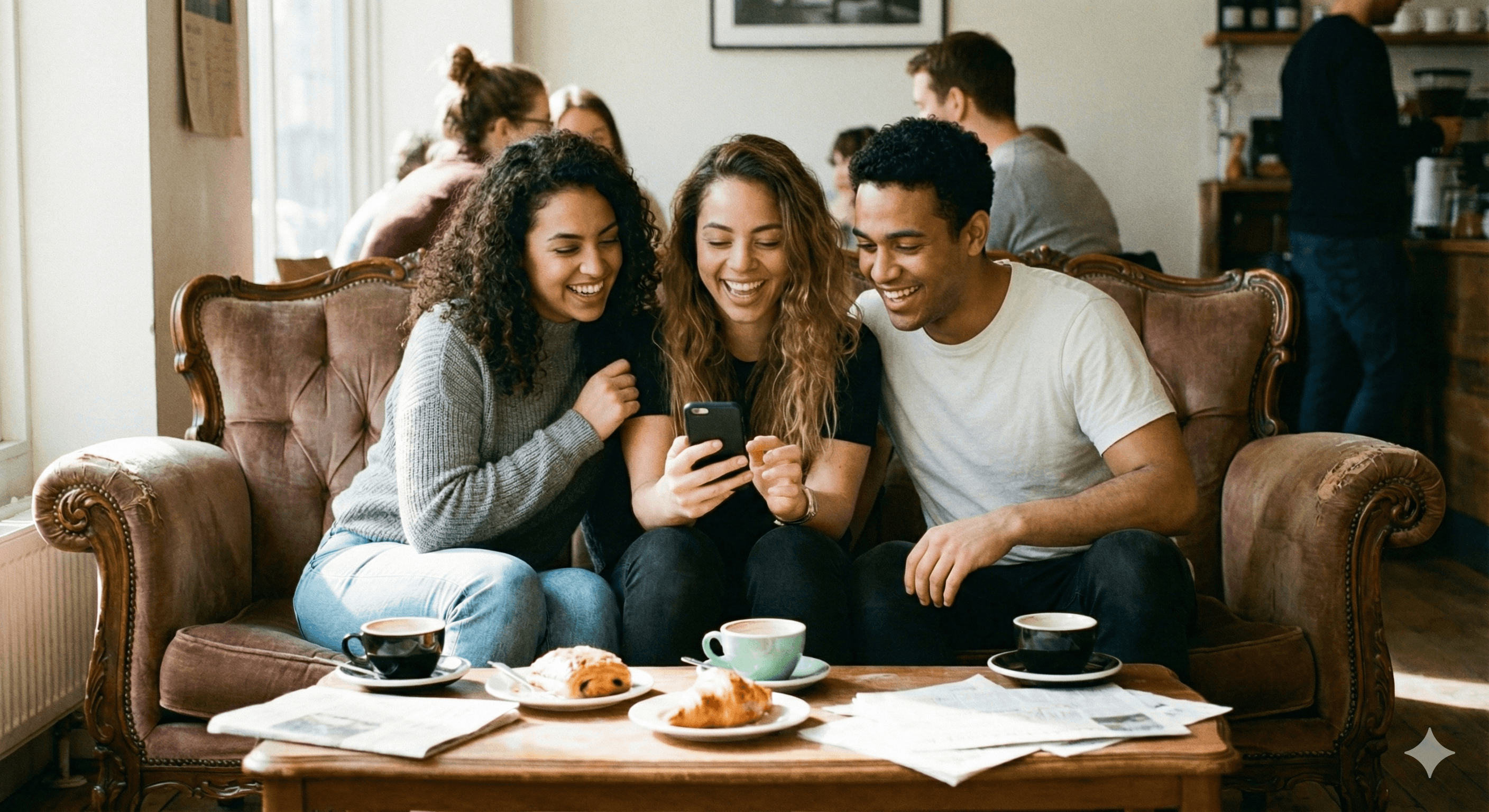 Sharing moments on phone